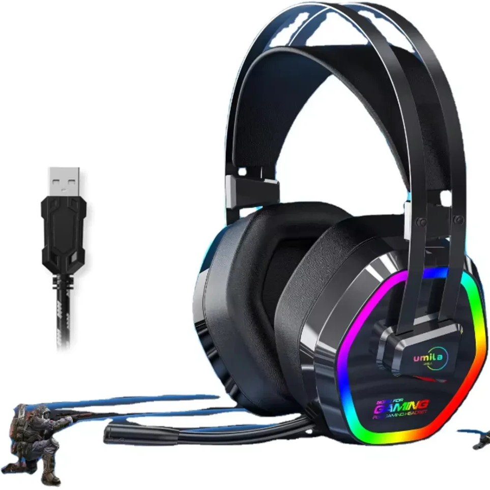 هدست گیمینگ با سیم مدل G608 USB